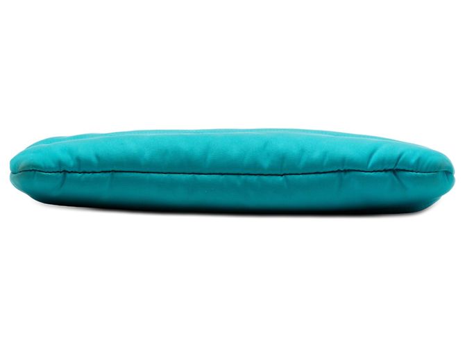 Clutch Bomber Tessuto blu Prada Turchese - vista 3