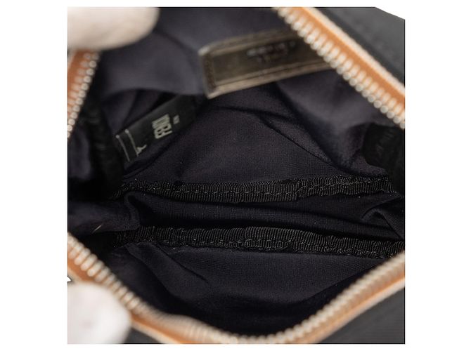 Borsa a tracolla Fendi Black Small Pequin Nylon Roma Amor Nero - vista 4