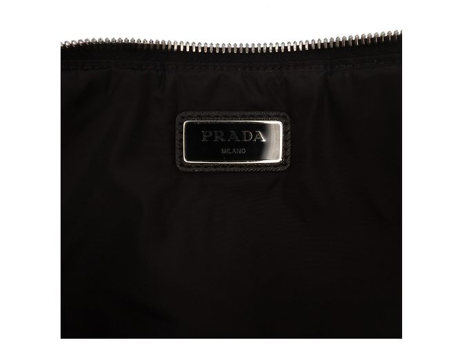 Clutch acolchoada com fecho de correr em Tessuto rosa Prada - vista 5