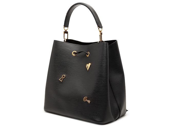 Néonoé Louis Vuitton Black Epi Love Lock Neonoe Preto - vista 2