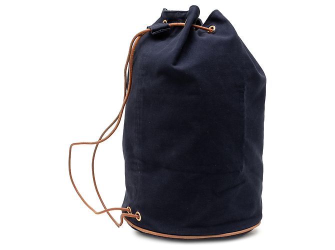 Hermès Blue Toile Polochon Mimile Blu navy - vista 2