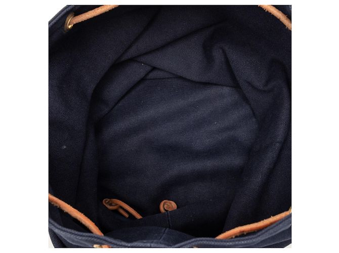 Hermès Blue Toile Polochon Mimile Blu navy - vista 4