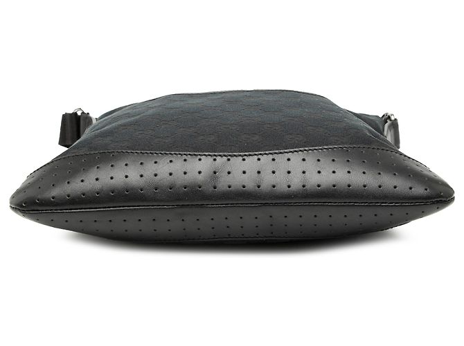 Borsa a tracolla Gucci in tela GG nera Nero - vista 3