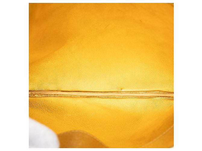 Céline Clutch Coeur in agnello bicolore beige Celine - vista 4