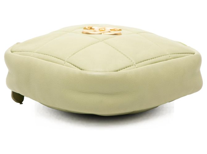Pochette Chanel Green CC en agneau matelassé avec chaîne Vert - vue 3
