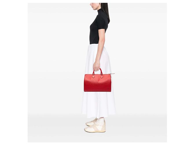 Louis Vuitton Red Epi Speedy 35 Rosso - vista 7