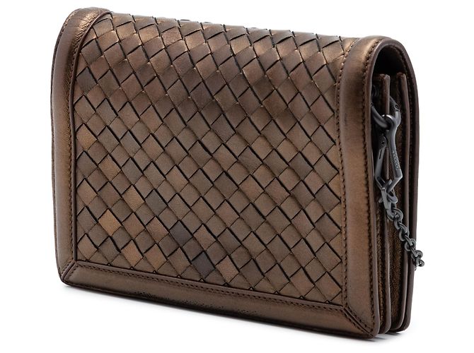 Bottega Veneta Borsa a tracolla Montebello in nappa intrecciato marrone - vista 2