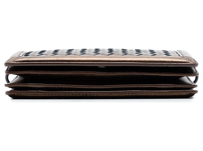 Bottega Veneta Borsa a tracolla Montebello in nappa intrecciato marrone - vista 3