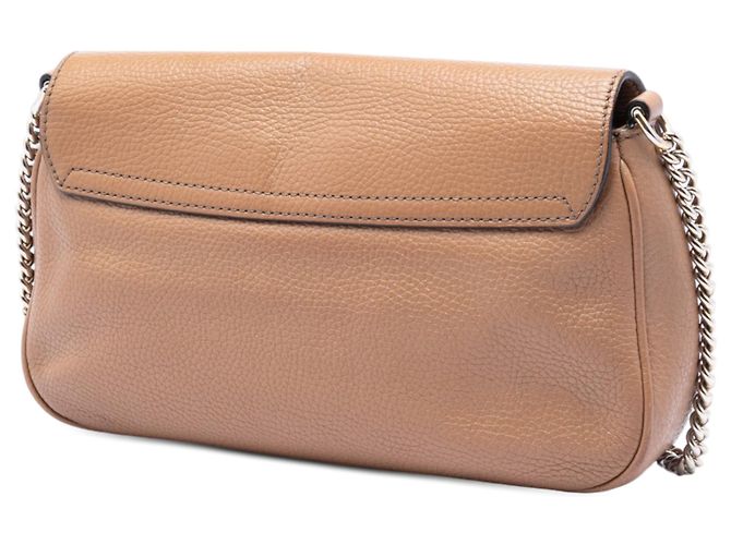 Gucci Borsa a tracolla Soho Chain Flap in pelle di vitello marrone Medium - vista 2