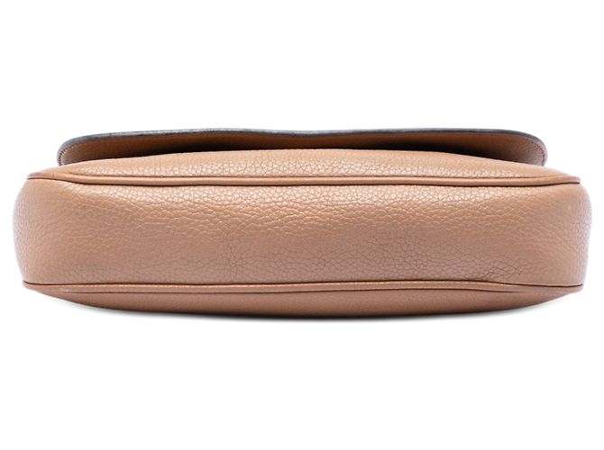 Gucci Borsa a tracolla Soho Chain Flap in pelle di vitello marrone Medium - vista 3