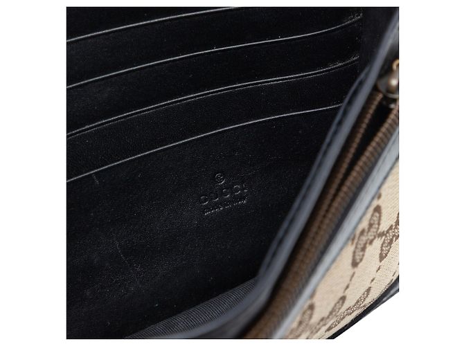 Portafoglio Lady Web con tracolla in tela GG beige Gucci - vista 5