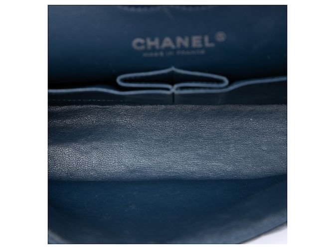 Chanel Blue Small Classic Lambskin Double Flap Blu scuro - vista 4