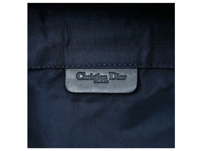 Dior Blue Diorissimo Canvas Saddle Pouch Navy blue - view 5