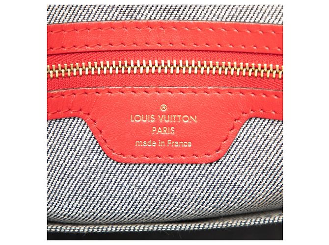 Louis Vuitton Blue Monogram Denim Onthego GM - vista 5