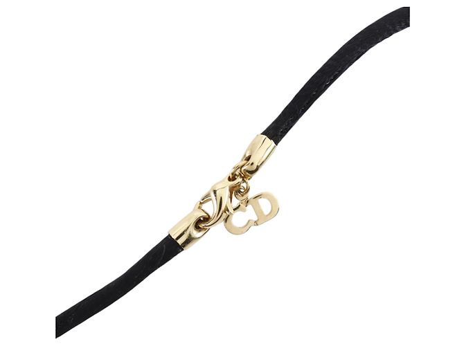 Collana con pendente ovale con logo Dior Gold placcato oro convertibile D'oro - vista 6