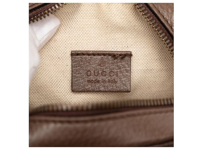 Gucci Beige Mini GG Supreme Web Ophidia Crossbody - vista 5