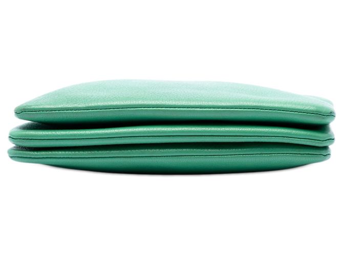 Céline Celine Green Small Lambskin Trio Crossbody Verde Verde chiaro - vista 3