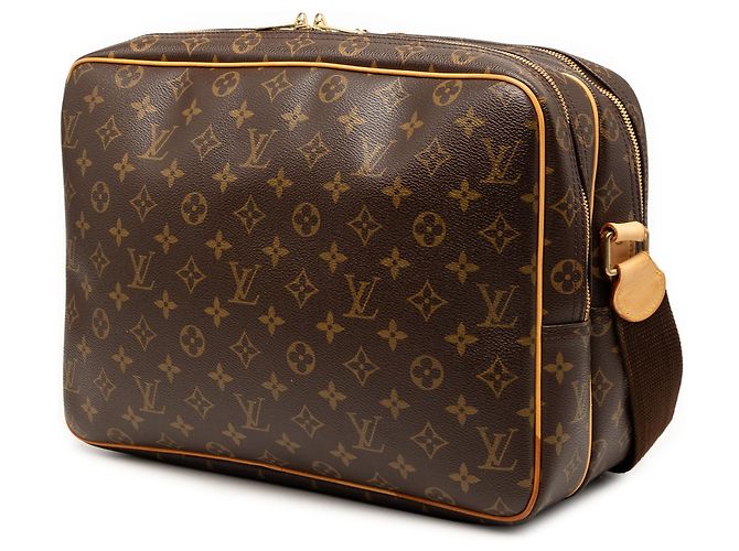 Louis Vuitton Marrone Monogram Reporter GM - vista 2