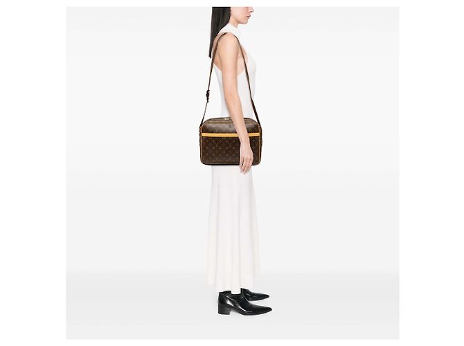 Louis Vuitton Marrone Monogram Reporter GM - vista 7