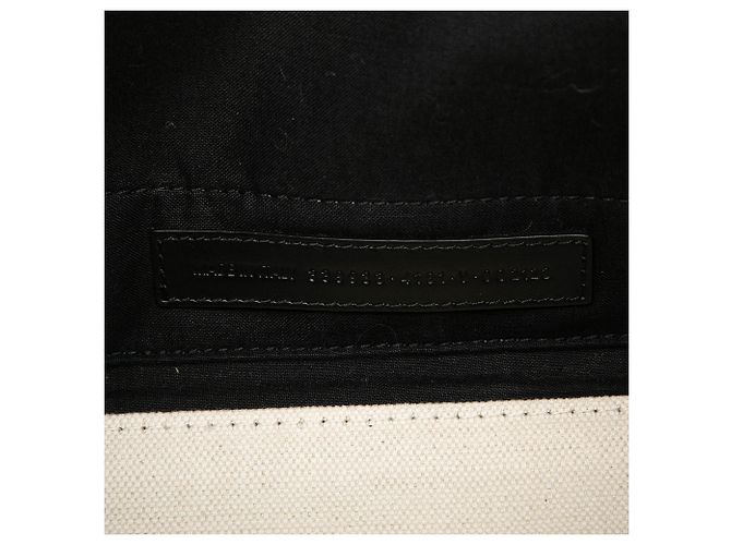 Balenciaga Tote Cabas S in tela bianca navy Bianco Bianco sporco - vista 6
