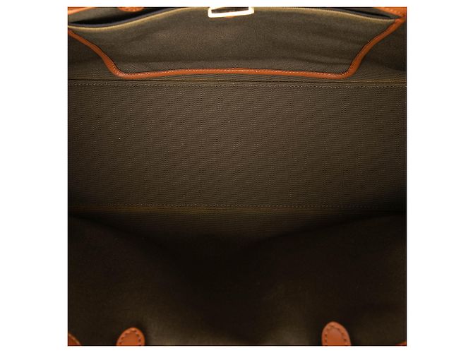 Fendi Green Zucca Embroidered Canvas Peekaboo X Tote Verde Verde oliva - vista 4