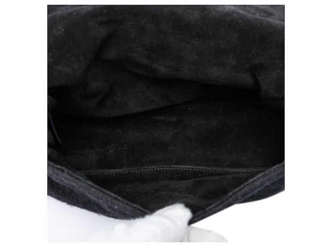 Prada Black Wool Sports Line Schultertasche Schwarz - Ansicht 4