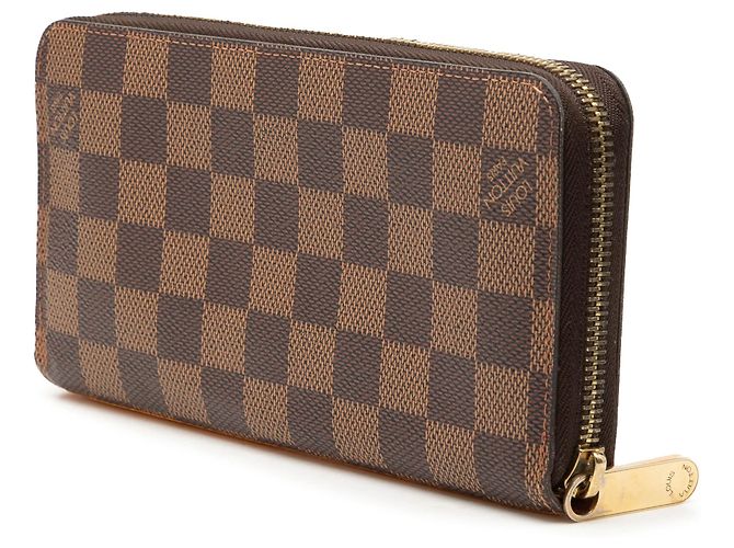 Cartera Louis Vuitton Zippy Illustre Damier Ebene Marrón Castaño - vista 2