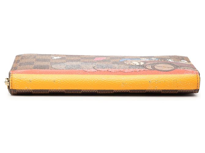 Cartera Louis Vuitton Zippy Illustre Damier Ebene Marrón Castaño - vista 3