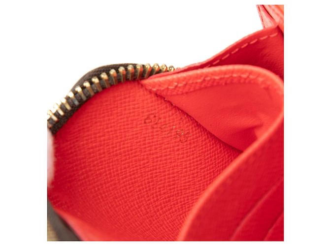 Cartera Louis Vuitton Zippy Illustre Damier Ebene Marrón Castaño - vista 6