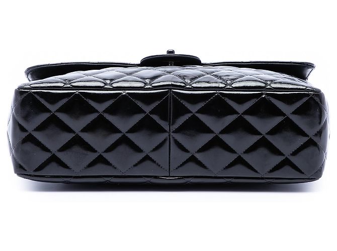Chanel Black Jumbo Classic Patent Single Flap Nero - vista 3