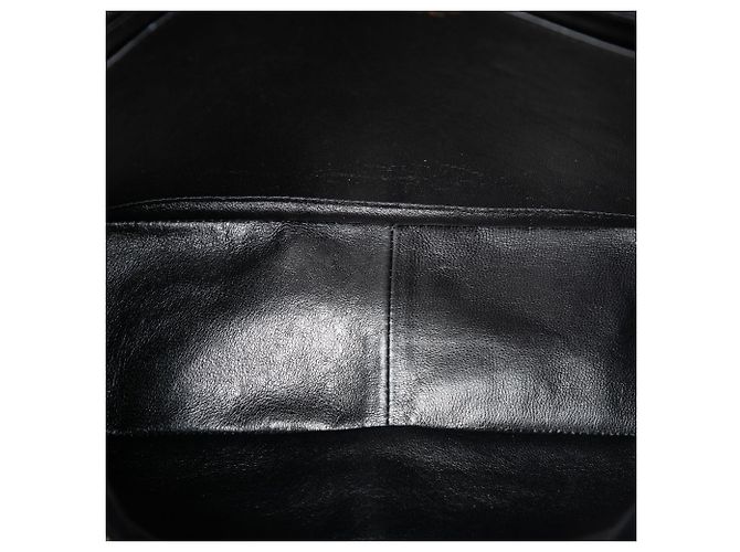 Chanel Black Jumbo Classic Patent Single Flap Nero - vista 4