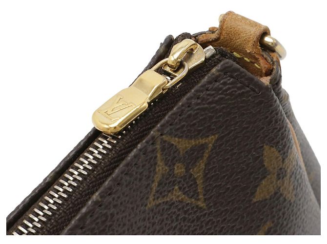 Pochette Louis Vuitton Monogram Eva Marrone - vista 7