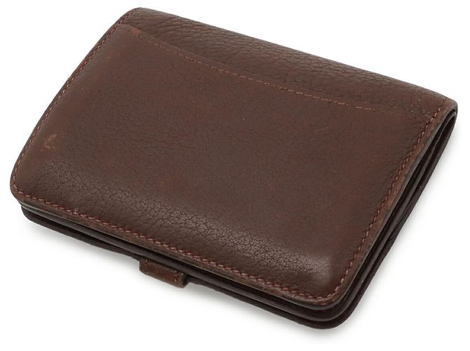 Cartera de tarjetas/Monedero Dogon Hermès Castaño - vista 3