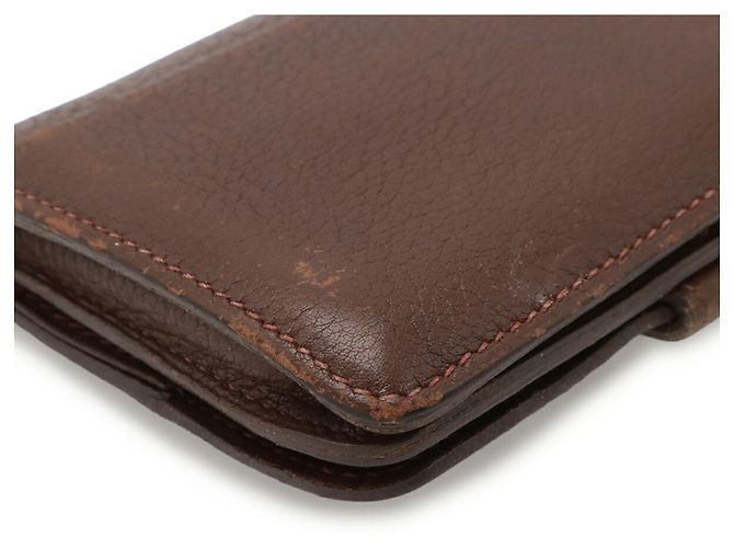 Cartera de tarjetas/Monedero Dogon Hermès Castaño - vista 4