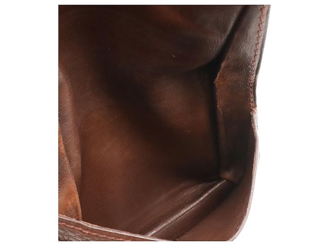 Cartera de tarjetas/Monedero Dogon Hermès Castaño - vista 7