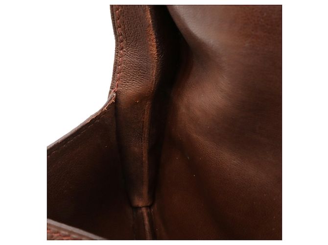 Cartera de tarjetas/Monedero Dogon Hermès Castaño - vista 8
