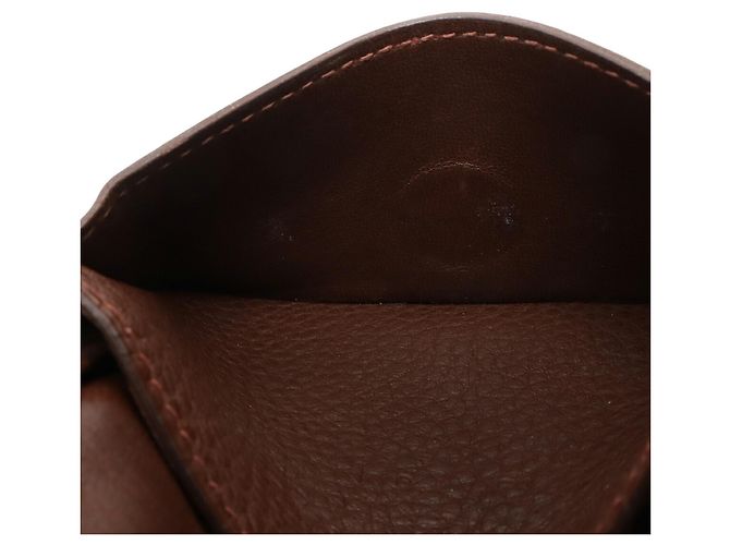 Cartera de tarjetas/Monedero Dogon Hermès Castaño - vista 9