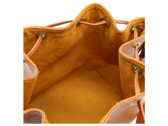 Noe Borsa a Spalla Louis Vuitton Epi Petit Noé Marrone - vista 6