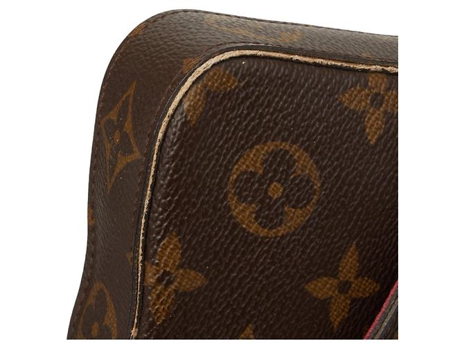 Borsa a tracolla Louis Vuitton Monogram Pochette Felicie Chain Marrone Fuschia Monogramma - vista 6