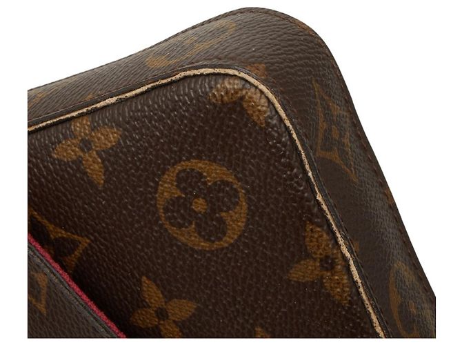 Borsa a tracolla Louis Vuitton Monogram Pochette Felicie Chain Marrone Fuschia Monogramma - vista 7
