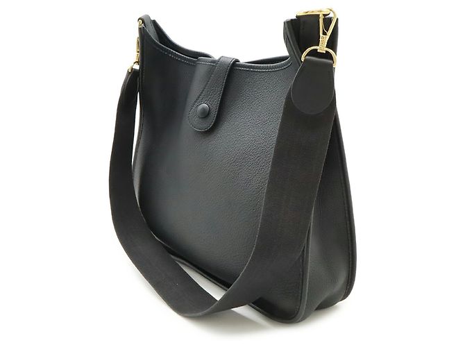 Hermès Sac à épaule Hermes Evelyne I GM Noir - vue 3