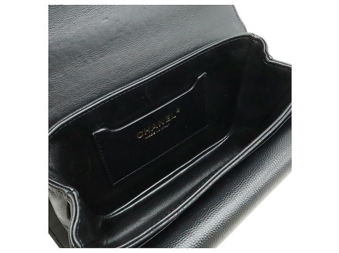 Borsa a tracolla Chanel Matelassé Coco Mark Chain Nero - vista 9