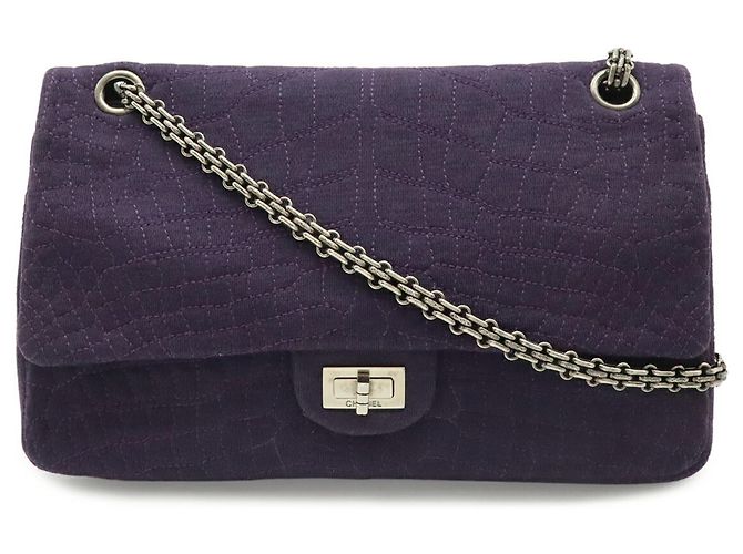 Borsa a Spalla Chanel 2.55 Purple Porpora - vista 2
