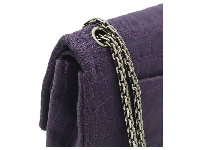 Borsa a Spalla Chanel 2.55 Purple Porpora - vista 5