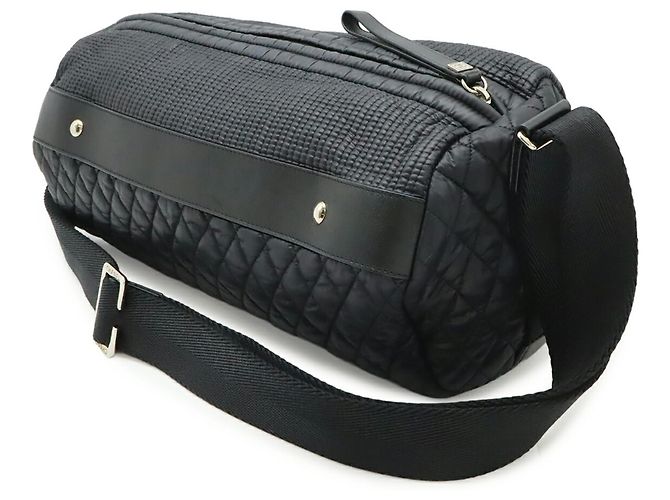 Borsa a tracolla Chanel Sport Line in nylon trapuntato Nero - vista 3