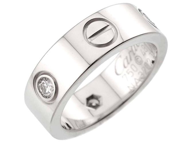 Bague Love de Cartier en or blanc 18K Doré - vue 3