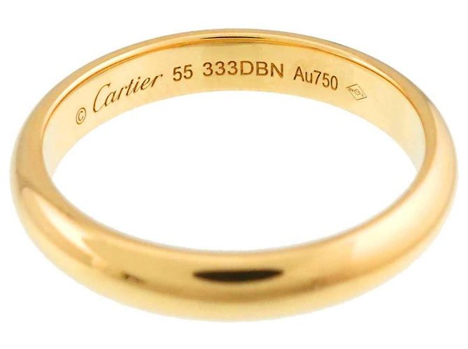 Anello Cartier 1895 Classic Band in oro giallo 18K - vista 2