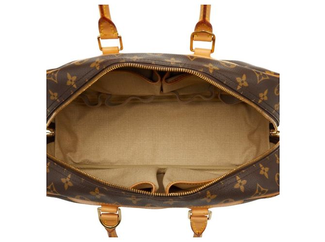 Borsa Louis Vuitton Monogram Deauville Marrone Monogramma - vista 11