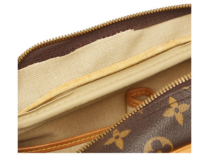 Borsa Louis Vuitton Monogram Deauville Marrone Monogramma - vista 13
