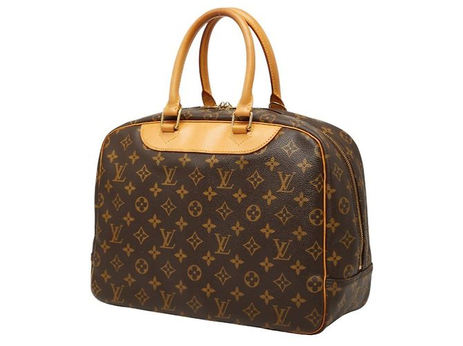 Borsa Louis Vuitton Monogram Deauville Marrone Monogramma - vista 2